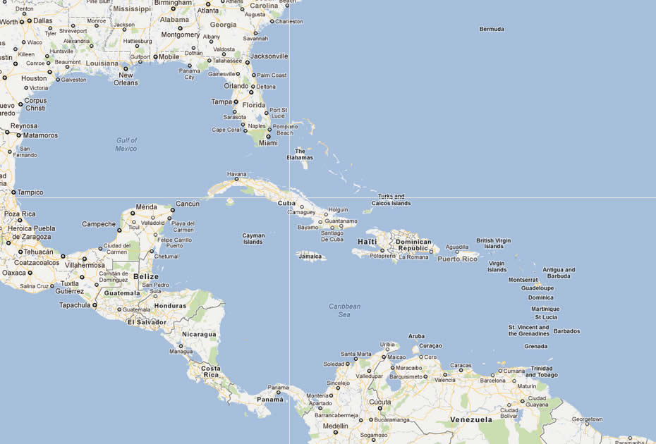 carte du anguilla barbuda caraibes Iles